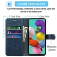thumbnail image 2 of Galaxy A51 Case, [5G Version] Galaxy A51 Wallet Case,Takfox [RFID Blocking] PU Vegan Leather Cover Case Card Slots Cash ID Credit Card Holder Magnetic Folio Flip Phone Case Kickstand - Blue, 2 of 7