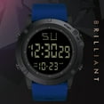 thumbnail image 3 of Fashion Men LED Digital Date Military Sport Rubber Quartz Watch Alarm Waterproof, 3 of 3