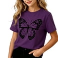 thumbnail image 2 of Amidoa Girls Short Sleeve Graphic Cotton Cute T-Shirts Tops Casual Kids Summer Soft Crewneck Tees,Multicolor Size 1T, 2 of 5
