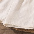 thumbnail image 6 of UngA Girls Button Down V Neck Sleeveless Tank Top and Shorts Set Cute Two Piece Summer Outfits for Kids 10-11 Years,White, 6 of 7
