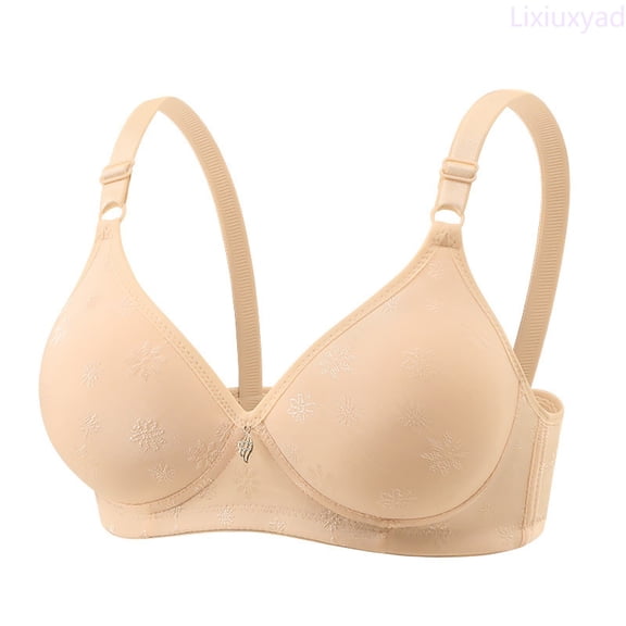 Lixiuxyad Seamless Underwire Comfortable Full Cup Bra Hot Off The Shelf Bra,Bras for Women Beige 36
