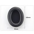 thumbnail image 3 of 1Pair Replacement Sponge Earmuffs Soft Ear Cushion Ear Pads Headphones Accessories Earbuds Cover BLACK PROTEIN SKIN, 3 of 8
