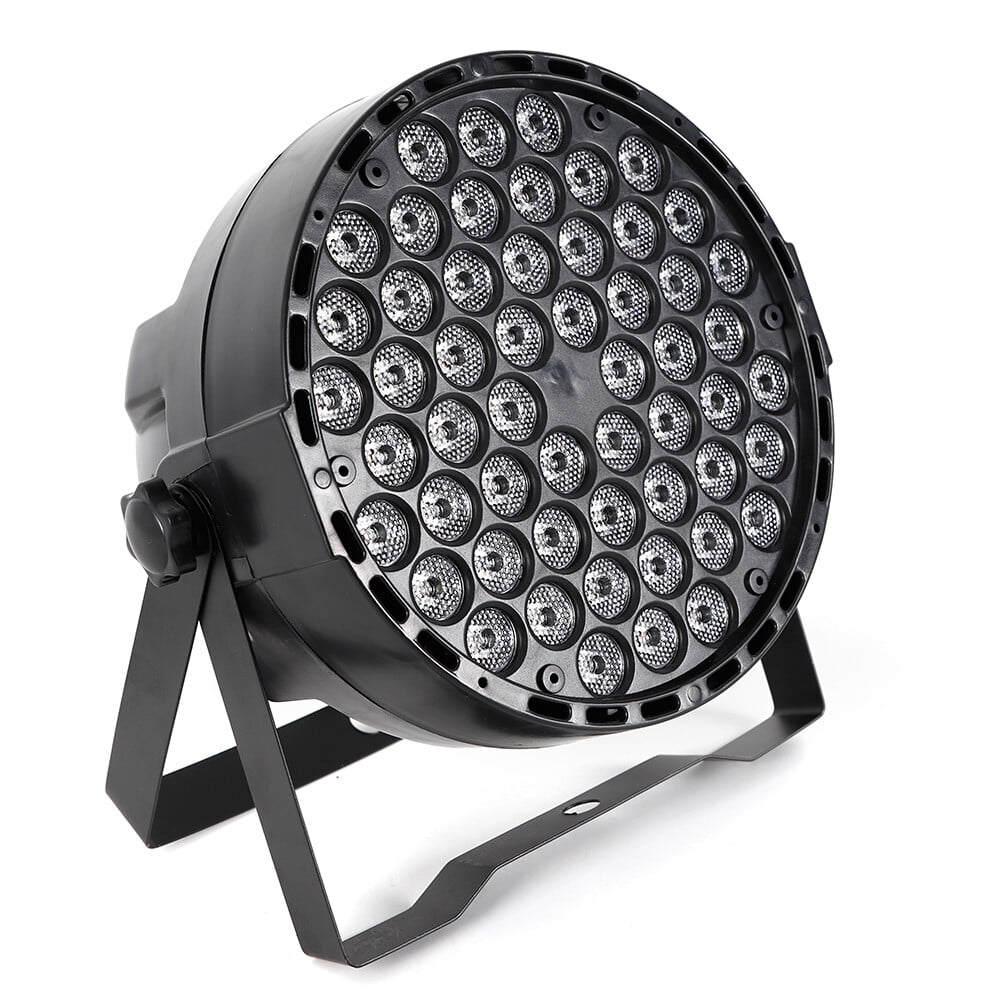 8Pcs LED Stage Lighting 54X3W RGBW Flat Par Can Lamp DJ Disco Party Lights DMX Sound Activated Stage Effect Light for Dance Music Festival Wedding Home Uplighting
