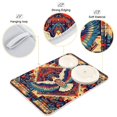 thumbnail image 3 of Yayeee Dish Drying Mat for Kitchen Counter 16"x18" Microfiber Absorbent Pad, Beige Geometric Eagle, 3 of 7