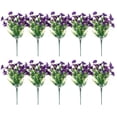 thumbnail image 2 of Vibrant 10-Bundle Artificial Flowers: Lifelike Morning Glory & Eucalyptus Decor, 2 of 8