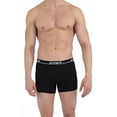 thumbnail image 2 of Men's Papi 990001 Repeat Logo Cotton Stretch Boxer Briefs - 4 Pack (Black/Red/Light Grey M), 2 of 10