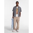 thumbnail image 2 of No Boundaries Plaid Shirt with Short Sleeves, Men's XS-5XB, 2 of 5