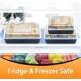 thumbnail image 4 of Square Bakeware Lid, 2-Pack Plastic Food Storage Replacement Cover Set, Fits for 8 x 8 -Inch Baking Pan, 4 of 6