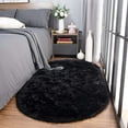 thumbnail image 4 of Homore Ultra Soft Modern Oval Rugs for Bedroom, 2.6' x 5.3' , Black, 4 of 7