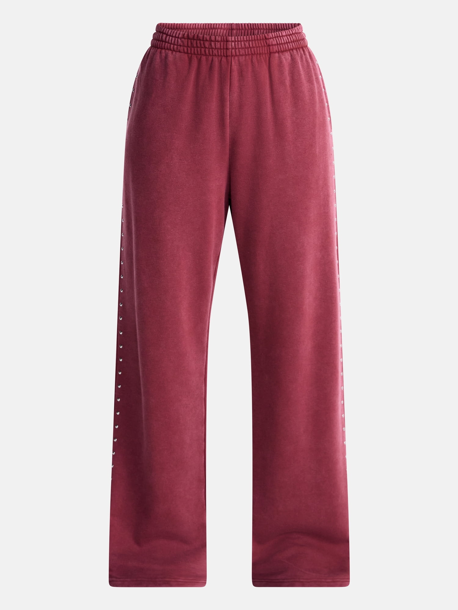 No Boundaries Mineral Wash Studded Sweatpants, 31" Inseam, Women's XXS-XXL