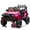 Rose Pink, variant on iRerts 24V Ride on Cars, Powered Ride on Truck Toys with Remote Control, Bluetooth, Music, USB/AUX Ports, LED Light, 4 Wheel Suspension, Kids Cars Electric Vehicles for Boys Girls Ages 3-6, Black