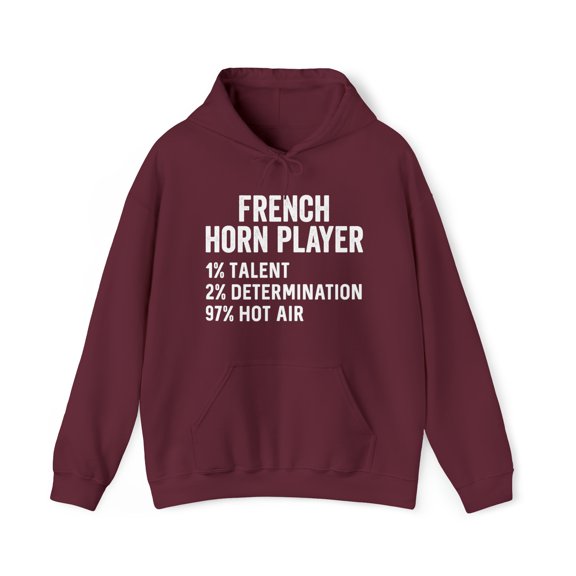 French Horn Hoodie, Gifts, Hooded Sweatshirt