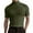 Green, variant on Male Spring and Summer Solid T Shirt Blouse High Turtleneck Short Sleeve Tops T Shirt Alt Shirts Shirt Pack Men Pack of Men Shirts Boys T Shirts Mens A Shirt Men's Workout Shirts V Neck T Shirt Men T
