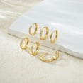 thumbnail image 5 of YEUOYEA 3 Pairs Small Gold Hoop Earrings Set for Women, 14K Gold Plated Hypoallergenic Dainty Cute Huggie Hoops, Jewelry Gift, 5 of 6