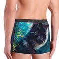 thumbnail image 3 of KLL Colorful Plant Wolf Men's Cotton Boxer Briefs Underwear-Large, 3 of 8