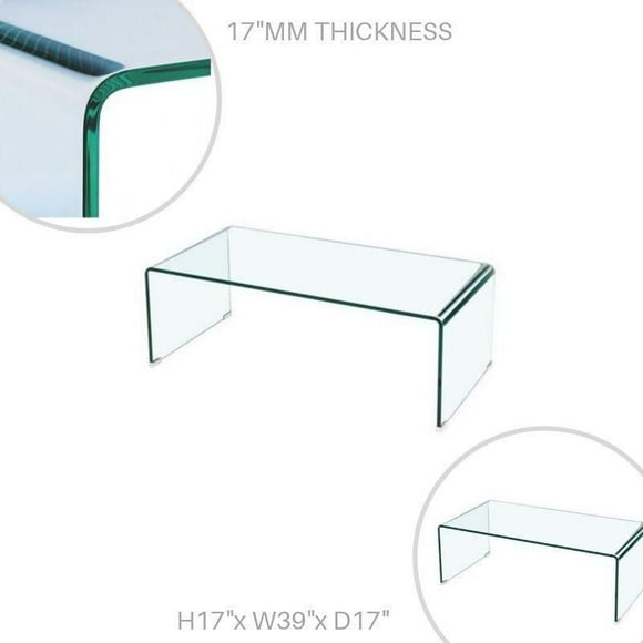 Take Me Home - Waterfall Glass Coffee Table small
