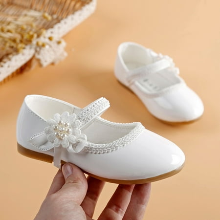 

PEASKJP Slip On Shoes Girl Summer Toddler Girls Thick Soft Running Slip On Anti-slip Sneakers Non Slip Work Trainer White 10