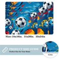 thumbnail image 2 of Football Polyester, Non-Slip, Machine Washable Outdoor Carpet Floor Rug for Door - 3x5 Feet, 2 of 6