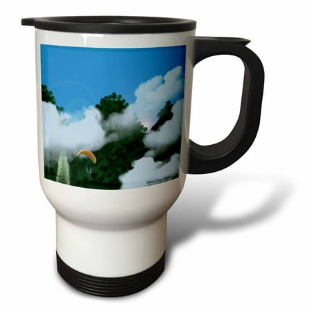 3dRose Paragliding the Andes, Travel Mug, 14oz, Stainless Steel
