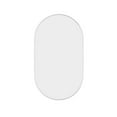 thumbnail image 3 of Arpella  Nuova Metal Framed Oval Mirror in Matte Black or Polished Chrome 24 x 42 - Chrome, 3 of 5
