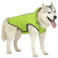 thumbnail image 1 of Becaristey Dog Jacket With Reflective Stripes High Visibility Stripes For Safety Dog Stylish And Dry Size Green L, 1 of 6