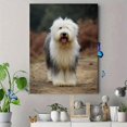 thumbnail image 4 of Qisvanset Sheepdog Portrait Canvas Print 12x16 Inch Entryway Decor, 4 of 8
