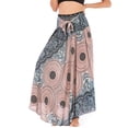 thumbnail image 5 of SWSMCLT Women's Midi Summer Dress Ladies Casual Sundress Gypsy Handkerchief Asymmetric Flowy Long Beach Skirt Hippie Boho Dresses Billowy Swing Pleated Patterned2 Teal Green Small-Large, 5 of 5