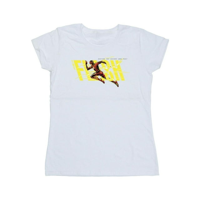 DC Comics T-Shirt en Coton pour Femmes The Flash Lightning Dash
