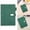 Grass Green, variant on A5 Lined Notebook, PU Leather Notepad with Pen Loop & Ribbon Bookmark, U-Shape Magnetic Buckle Hardcover Journal for Note Taking, 100 Thick Sheets/80g Dowling Papers, Office Supplies, Dusty Blue