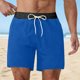 thumbnail image 2 of Pantalones Cortos de Cintura Elástica para Hombre Pantalones de Baño Impresos Respirables Secos Rápidos, Pantalones de Cintura Elástica para Hombre para la Playa Y Diarios, 2 of 9