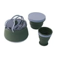 thumbnail image 2 of Hervidor de agua plegable para acampar, cafetera, tetera, hervidor compacto para hervir agua. Verde, 2 of 9