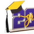 thumbnail image 3 of Minkissy Graduation Season Desktop Decoration Wooden Blue Rectangular 1 Set for Indoor Party, 3 of 6