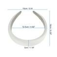 thumbnail image 3 of Unique Bargains 1 Pc Classic Elegant Satin Sponge Headband for Women for Girls 6.30"x5.91" White, 3 of 4
