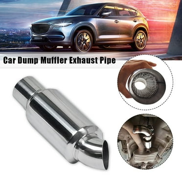 2.5" Adjustable Sound Exhaust Muffler Tip - Performance Car Silencer with Dual Inlet/Outlet