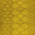 thumbnail image 1 of Ahgly Company Indoor Square Solid Yellow Modern Area Rugs, 8' Square, 1 of 4