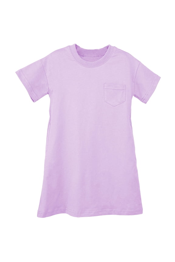 Conti Kids Little Girls Short Sleeve Dress Purple 5-6 Years