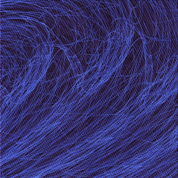 Ahgly Company Machine Washable Indoor Square Transitional Night Blue Area Rugs, 6' Square