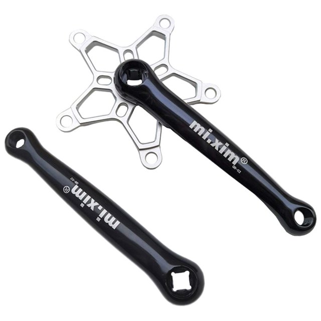 Juego de Bielas de Bicicleta Sunnimix MTB 8 a 12 Velocidades Plata Brazo de manivela de bicicleta