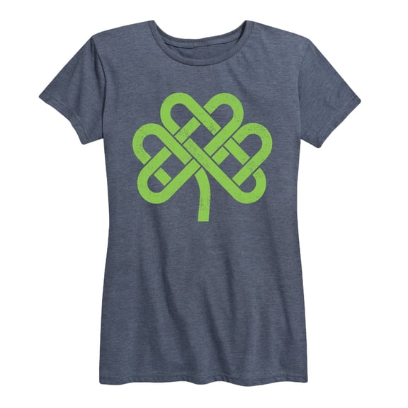Instant Message - Celtic Knot Shamrock Short Sleeve Graphic T-Shirt