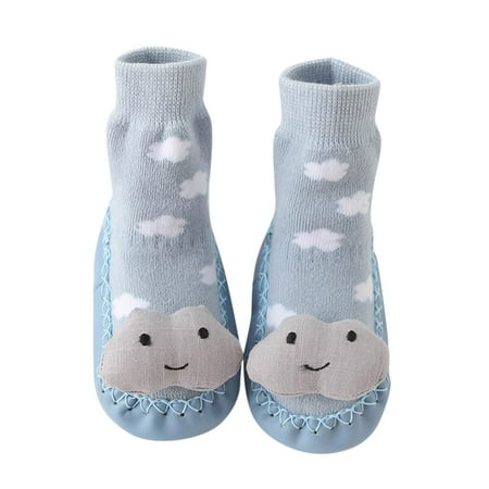 

JDEFEG Glittery Shoes Cute Children Toddler Shoes Autumn and Winter Boys and Girls Floor Socks Shoes Flat Bottom Non Slip Warm Solid Color Star Cloud Shape Baby Sneaker Book Cotton Gy2 12