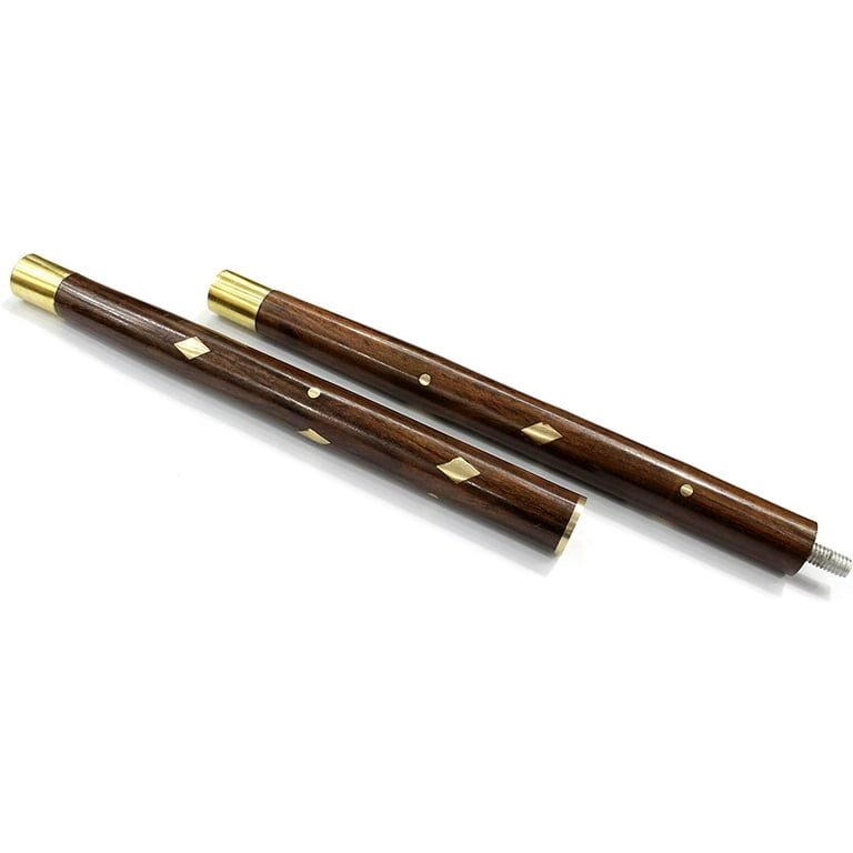 Handcrafted Walking Rule Swagger Wooden Stick Brass Cap on Both end. –  5MoonSun5
