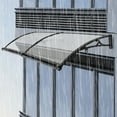thumbnail image 2 of 78.7*23.6in Front Door Arch Rainshed Canopy Outdoor Sun Protection Arch Awning 200cm*60cm, 2 of 35