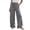 Gray pants women, variant on Womens Wide Leg Pants Trendy Summer Flowy Palazzo Pant with Pockets High Waisted Drawstring Comfy Lounge Pants Going Out Vacation Black,XXXL