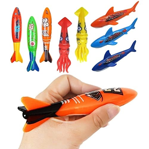 Juego de juguetes de buceo en alberca para niños, práctica de buceo y natación, torpedos d Toy Galaxy Toy Galaxy