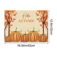 thumbnail image 3 of Costeam Vintage Pumpkin Fall Placemats 16.5x12.6 Inch Thanksgiving Harvest Table Mats, Reusable Washable Seasonal Table Decor, for Family Dinners Outdoor Parties Restaurant Catering, 3 of 6