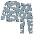 thumbnail image 2 of Dailycode Cotton Pajama Set Snug Fit Long Sleeve Top and Pants for 18M-8Y Cute Terrier Dogs, 2 of 7
