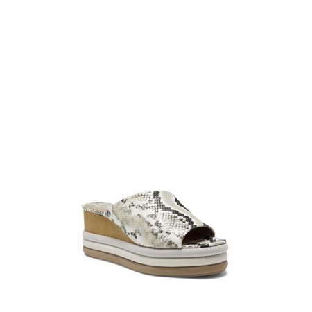 vince camuto snakeskin slides
