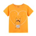 thumbnail image 3 of Camiseta HILEELANG para niñas, manga corta, 100% algodón, paquete de 3, 3 of 4
