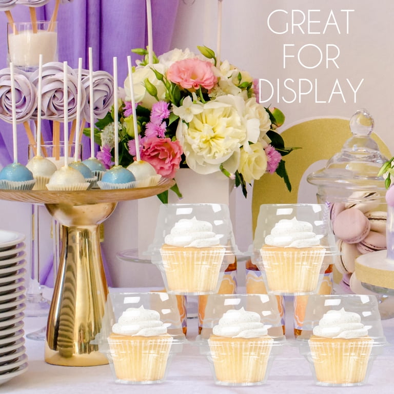 LotFancy 100-Pack Individual Cupcake Containers with Lids photo 2