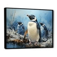 thumbnail image 2 of Designart "Wonders Of The Snowy Penguin Clan I" Penguin Floater Framed Wall Decor, 2 of 5